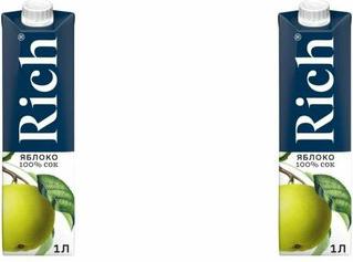 Сок Rich яблочный 1 л – фото 11