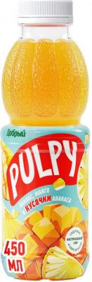 Напиток сокосодержащий Палпи Ананас-манго 450мл (упаковка 12 шт.) – фото 3