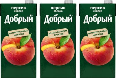 Нектар персик/яблоко 2 л – фото 7