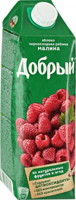 Нектар Яблоко-малина-черноплодная рябина 1л