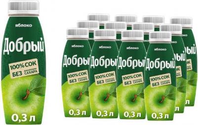 Сок яблочный 0,3 л – фото 1