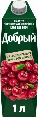 Сок яблоко/вишня/черноплодная рябина 1 л – фото 4