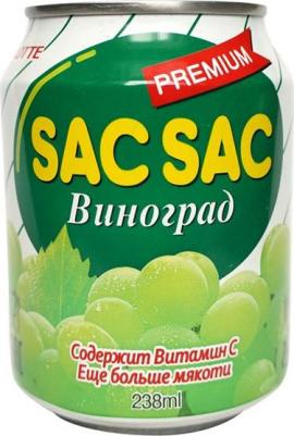 Напиток сокосодержащий Sac sac Виноград 238 мл