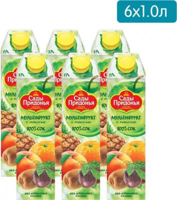 Сок мультифруктовый с мякотью 1 л – фото 2