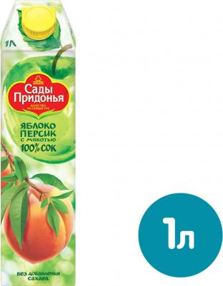 Сок яблоко/персик с мякотью 1 л – фото 13