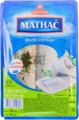 Сельдь матиас филе со свежей зеленью 250 г – фото 2