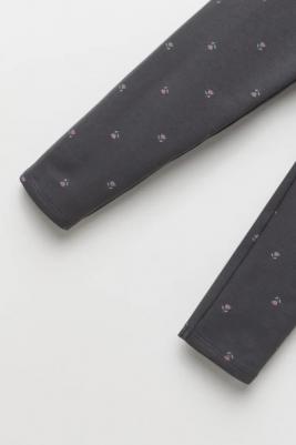 Леггинсы флисовые разноцветные, зеленый – фото 5