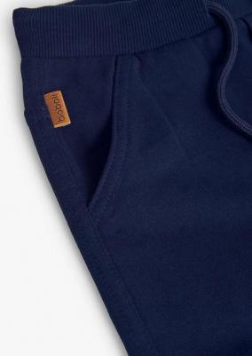 Детские брюки из флиса с резинкой на поясе, черный – фото 1