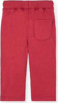 Детские однотонные брюки с эластичным поясом, бежевый – фото 3