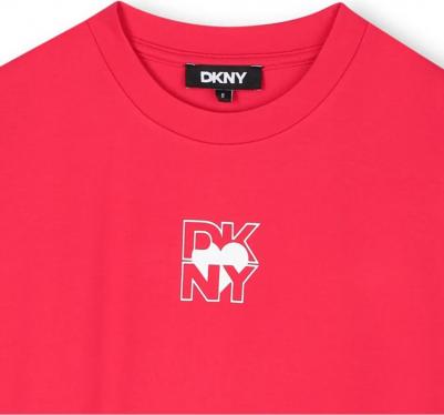 Платье для девочки с коротким рукавом, розовый – фото 1