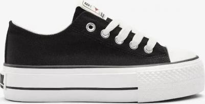 Детские низкие кеды базового стиля, черный/белый – фото 5