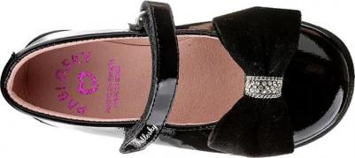 Детские туфельки из кожи на липучке, черный – фото 7