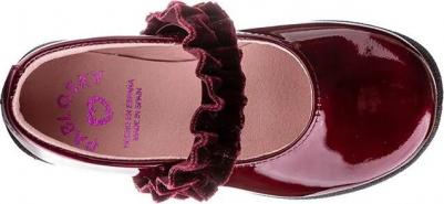 Детские туфельки из кожи с резинкой, красный – фото 12