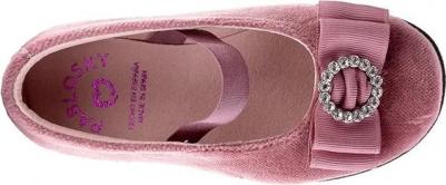 Детские туфельки текстильные на резинке, розовый – фото 1