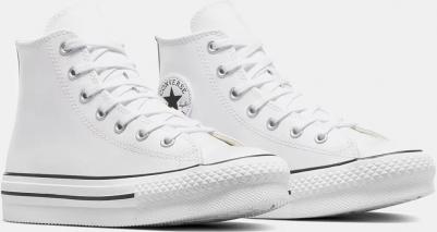 Chuck Taylor All Star Collection Eva Lift кожаные высокие повседневные кеды для детей, черный – фото 11