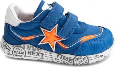 Детские кеды из кожи и технического текстиля с застежкой-липучкой, желтый – фото 3