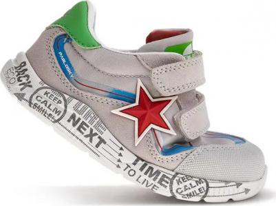 Детские кеды из кожи и технического текстиля с застежкой-липучкой, желтый – фото 15