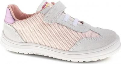 Детские кожаные и текстильные кеды на липучках, бежевый – фото 6