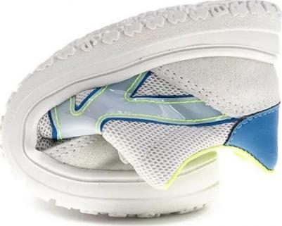 Детские кожаные и текстильные кеды на липучках, бежевый – фото 10