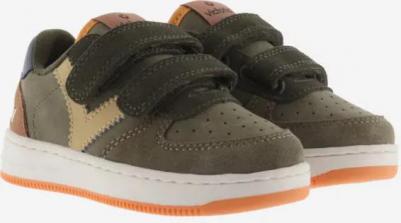 Детская спортивная обувь с замшевыми вставками и клейкими полосками, цвет Azul Indigo – фото 3