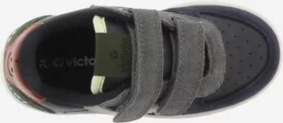 Детская спортивная обувь с замшевыми вставками и клейкими полосками, цвет Azul Indigo – фото 5