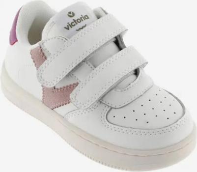 Детские кроссовки с контрастными деталями и цепкими ремешками, цвет Nude – фото 2