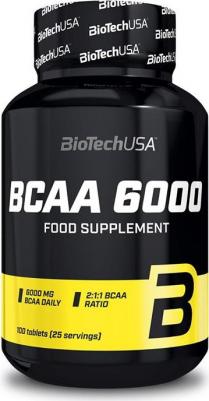 BCAA 6000, аминокислоты, таблетки 100 шт