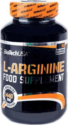L-Arginine 90 caps, аминокислоты, капсулы 90 шт – фото 1