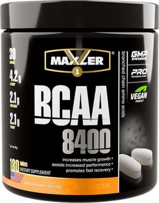 BCAA 8400, аминокислоты, таблетки 180 шт – фото 1