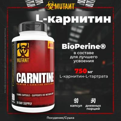 L-Carnitine, жиросжигатель, капсулы 90 шт