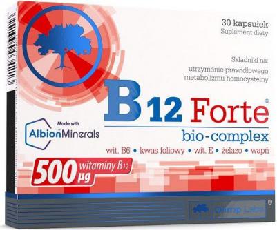 B12 Forte Bio-Complex, витамины, капсулы 30 шт