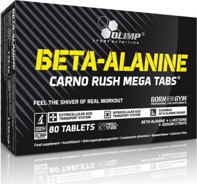 Beta-Alanine Carno Rush Mega Tabs, витамины, таблетки 80 шт