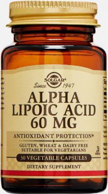 Альфа-липоевая кислота 60 мг капсулы N30