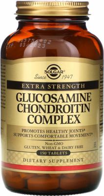 Glucosamine Chondroitin Complex, Глюкозамин Хондроитин комплекс, дополнительные силы 150 таблеток – фото 1