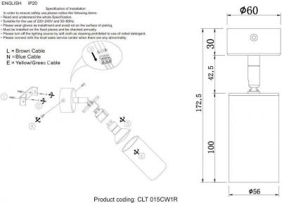 CLT 015CW1R BL – фото 2
