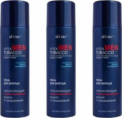 Пена для бритья Men Tobacco увлажняющая, для всех типов кожи, 250 мл, 2 шт – фото 2