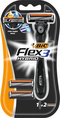 Бритвенный станок Flex 3 Hybrid с 2 сменными кассетами – фото 4