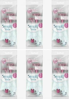 Бритва женская одноразовая Venus Simply 3, 2 шт – фото 14