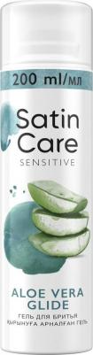 Гель для бритья Satin Care для чувствительной кожи алоэ вера, 200 мл