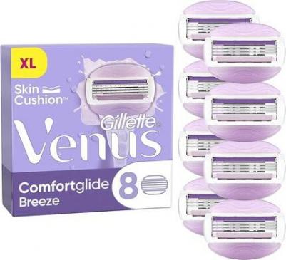 Сменные кассеты, лезвия Venus ComfortGlide Breeze, 8 шт