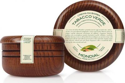 Крем для бритья "TABACCO VERDE" с ароматом зелёного табака, деревянная чаша, 140 мл CL-140-T