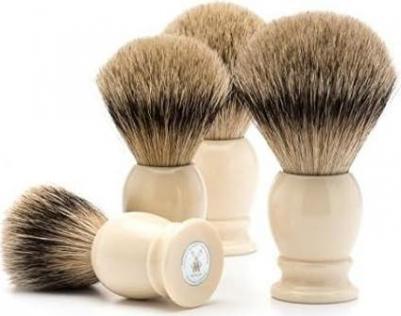 Classic - Помазок, барсучий ворс высшей категории Silvertip, черная смола, размер M – фото 3