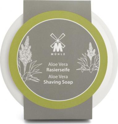 Твердое мыло для бритья в фарфоровой чаше Алоэ Вера, 65 гр