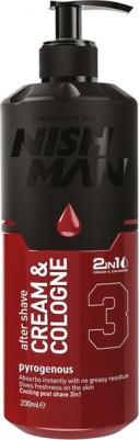 Крем после бритья 03 AFTER SHAVE CREAM COLOGNE 2IN1 PYROGENEOUS 200 ml – фото 3