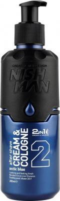 Крем после бритья 2в1, 02 Arctic Blue, для всех типов кожи, 200 мл – фото 1