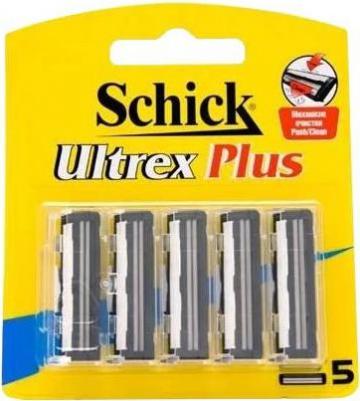 Сменные кассеты "Ultrex Plus", 2-лезв., увл.полоска, система очистки Push/Clean – фото 1