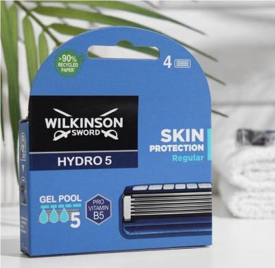 Hydro5 Skin Protection Сменные кассеты для бритья, 4 шт – фото 3