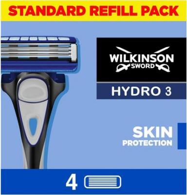Сменные кассеты для бритв Hydro 3 Skin Protection HYDRO, 4 шт