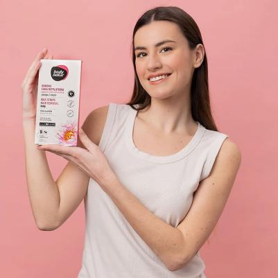 Восковые полоски для депиляции тела для чувствительной кожи с экстрактом цветка лотоса Wax Strips Hair Removal Body – фото 5