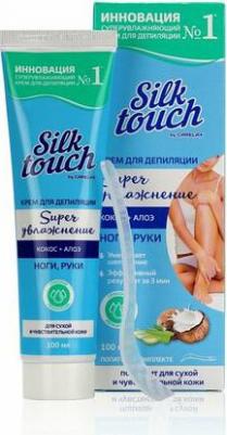 Крем для депиляции Silk Touch Super увлажнение для рук и ног, 100 мл